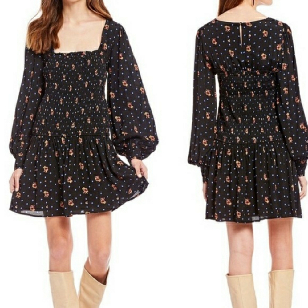 NEW- Free People Two Faces Mini Dress